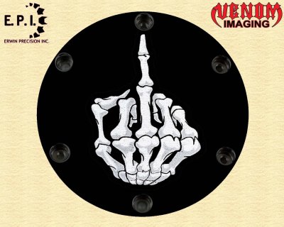 SUZUKI M109R Derby/Engine Cover SKELETON FINGER