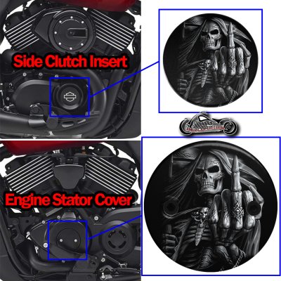 Harley Davidson XG500/XG750 2 Piece Set Reaper Middle Finger
