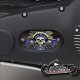 Custom Oval Inspection Cover - Native Skull Blue