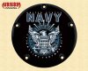 Harley Air Cleaner Cover - dept of Navy logo