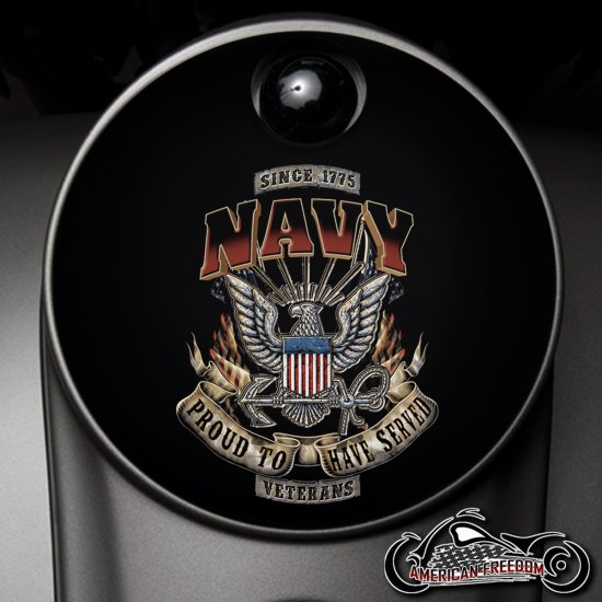 Custom Fuel Door - Proud Navy