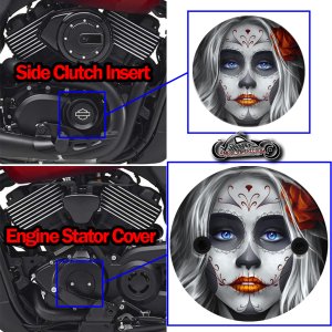 Harley Davidson XG500/XG750 2 Piece Set US sugar skull orange