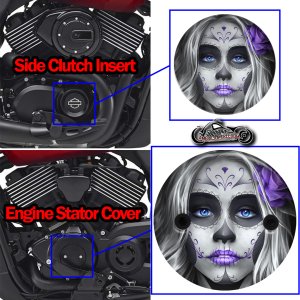 Harley Davidson XG500/XG750 2 Piece Set sugar skull purple