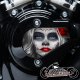 Harley Davidson VVT Timing Medallion - Sugar Skull Red