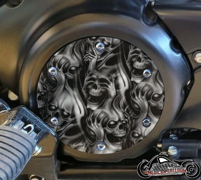 SUZUKI M109R Derby/Engine Cover - No Evil Skulls