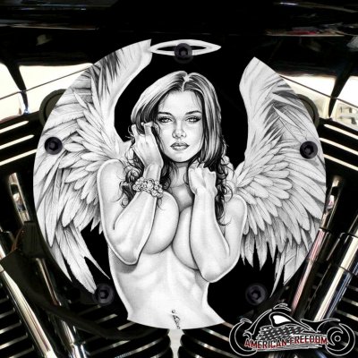 Harley Davidson High Flow Air Cleaner Cover - Nude Angel