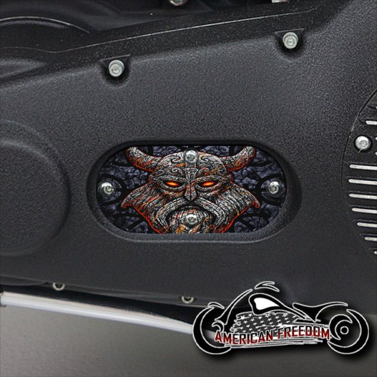 Custom Oval Inspection Cover - Odin Stone Viking