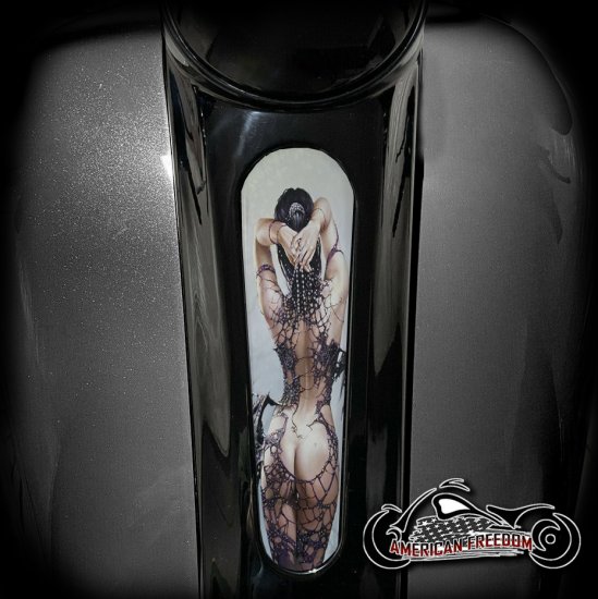 Harley 8 Inch Dash Insert - Pearl Booty