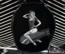 Custom Timing Cover - Pin Up Blond Bomber Girl On Bomb