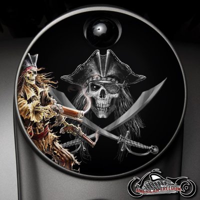 Custom Fuel Door - Pirates