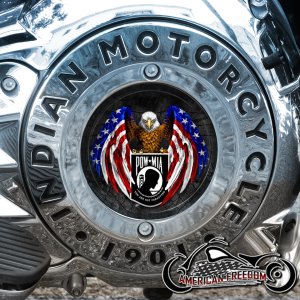 Indian Motorcycles Thunder Stroke Derby Insert - POW MIA Eagle