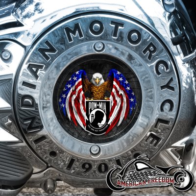 Indian Motorcycles Thunder Stroke Derby Insert - POW MIA Eagle