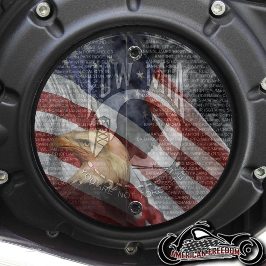 Indian Scout Derby Cover - Pow Mia Not Forgotten