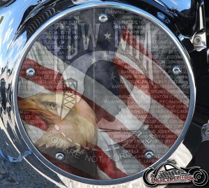 Custom Derby Cover - POW MIA Not Forgotten