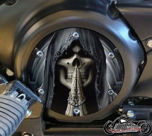 SUZUKI M109R Derby/Engine Cover - Praying Reaper