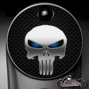 Custom Fuel Door - Punisher Blue Eyes
