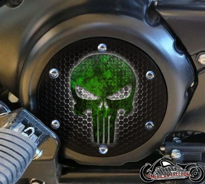 SUZUKI M109R Derby/Engine Cover - Punisher Grille (Green)