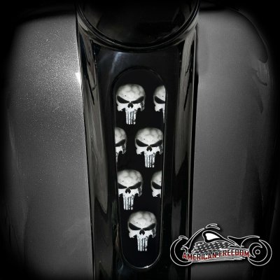 Harley 8 Inch Dash Insert - Punisher (1)