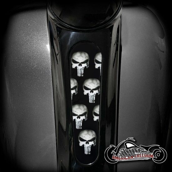 Harley 8 Inch Dash Insert - Punisher (1)