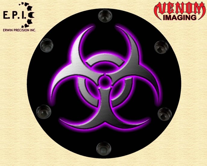 SUZUKI M109R Derby/Engine Cover PURPLE BIO