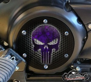 SUZUKI M109R Derby/Engine Cover - Punisher Grille (Purple)