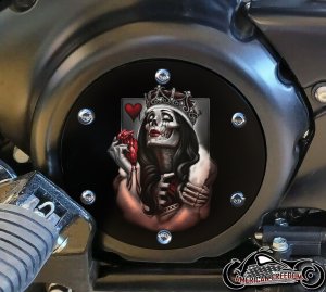 SUZUKI M109R Derby/Engine Cover - Queen Death Heart