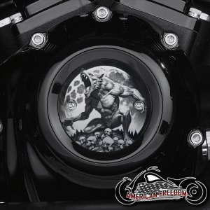 Chrome Harley Davidson Timing Cover - Raging Werewolf