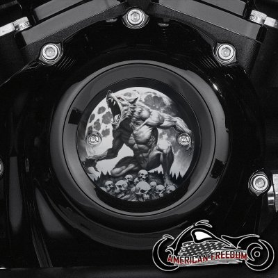 Chrome Harley Davidson Timing Cover - Raging Werewolf