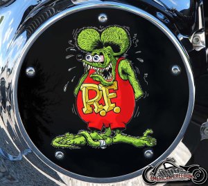 Custom Derby Cover - Rat Fink