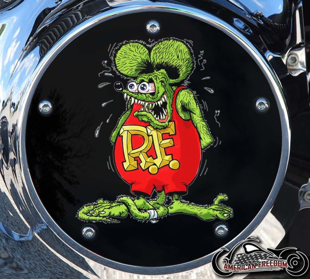 Custom Derby Cover - Rat Fink