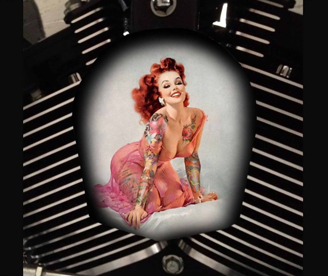 Custom Horn Cover - Red Head Beauty