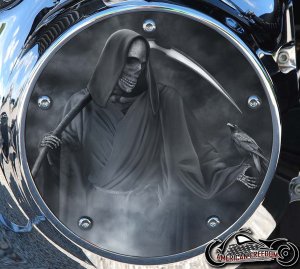 Custom Derby Cover - Reaper With Crow