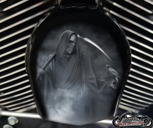 Custom Horn Cover - Reaper And Crow