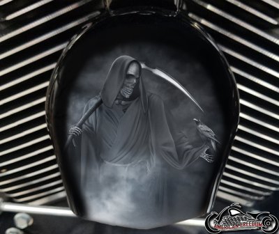 Custom Horn Cover - Reaper And Crow