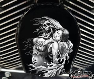 Custom Horn Cover - Reaper Lover