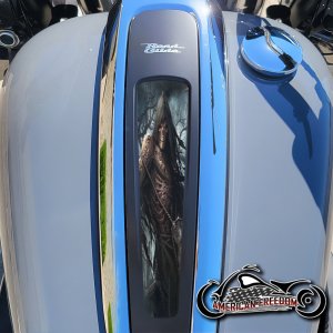 Harley 2021+ Street & Road Glide Dash Insert - Reaper Hourglass