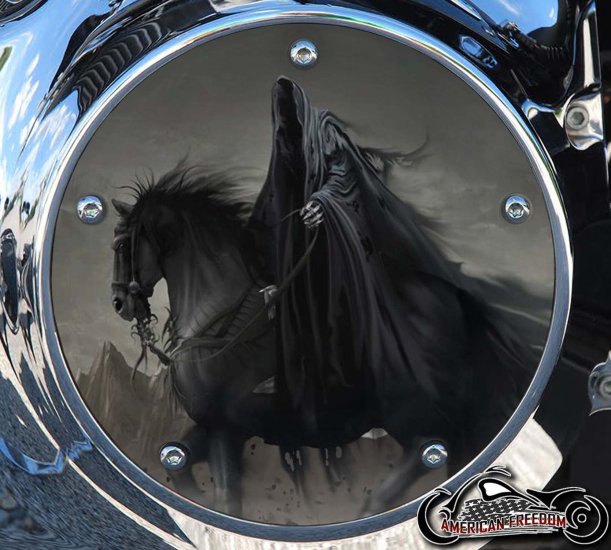 Custom Derby Cover - Reaper on Horse