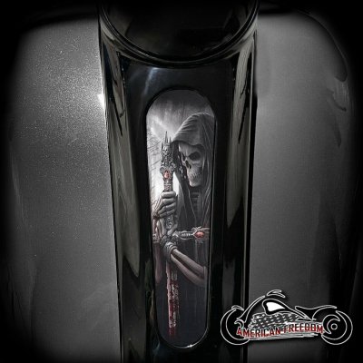 Harley 8 Inch Dash Insert - Reaper Sword