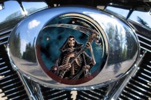 Custom Air Cleaner Cover - Reaper Scythe
