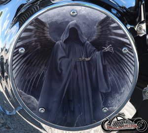 Custom Derby Cover - Reaper With Wings Custom Derby Cover - Reaper With Wings