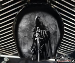 Custom Horn Cover - Reaper Woods