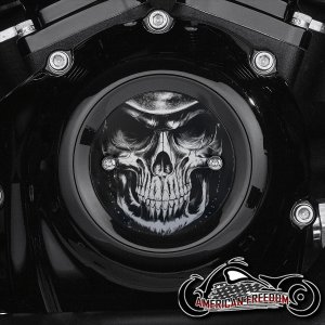 Chrome Harley Davidson Timing Cover - Reaper Face