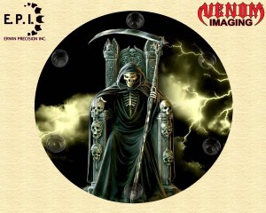 SUZUKI M109R Derby/Engine Cover - Reaper Lightning Throne