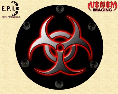 SUZUKI M109R Derby/Engine Cover RED BIO