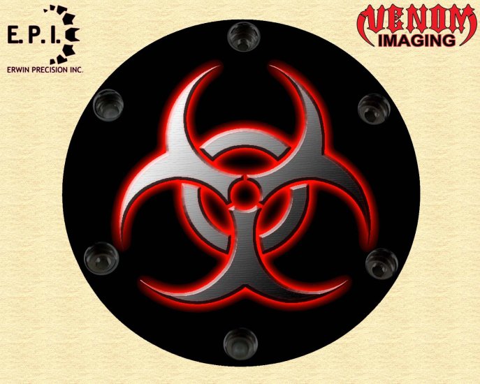 SUZUKI M109R Derby/Engine Cover RED BIO