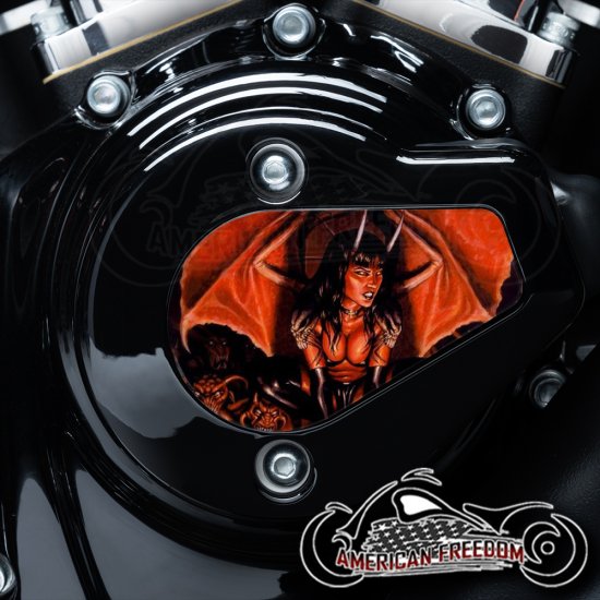 Harley Davidson VVT Timing Medallion - Red Demon Woman