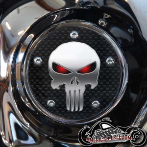 Custom Timing Cover - Punisher CF Red Eyes