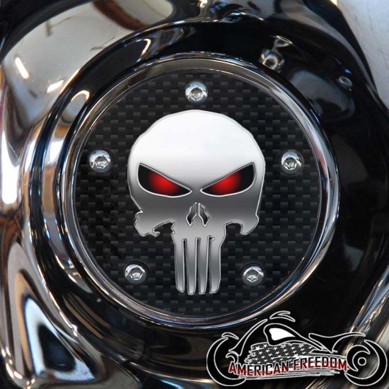 Custom Timing Cover - Punisher CF Red Eyes
