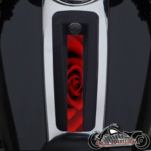 Harley Ultra Limited Dash Insert - Red Rose
