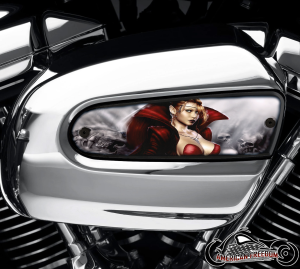Harley Davidson Wedge Air Cleaner Insert - Red Sexy Witch